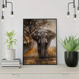 Schilderen op Nummer Olifant met Zonsondergang