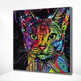 Schilderen op Nummer Opgewekte Kat
