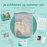 Schilderen op Nummer Paard en Veulen