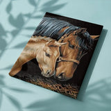 Schilderen op Nummer Paard en Veulen