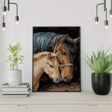 Schilderen op Nummer Paard en Veulen