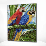 Schilderen op Nummer Papegaai