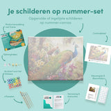 Schilderen op Nummer Pauwen