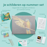 Schilderen op Nummer Prachtige Papegaai