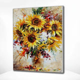 Schilderen op Nummer Prachtige Zonnebloemen