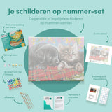 Schilderen op Nummer Puppy en Kitten