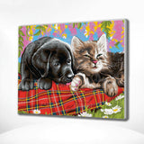 Schilderen op Nummer Puppy en Kitten