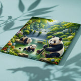 Schilderen op Nummer Schattige Panda’s bij het Meer