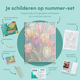 Schilderen op Nummer Stralende Tulpen in Volle Bloei