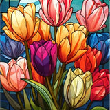 Schilderen op Nummer Stralende Tulpen in Volle Bloei