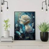 Schilderen op Nummer Tijdloze Witte Bloemen