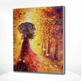 Schilderen op Nummer Vrouw Herfst