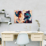 Schilderen op Nummer Vrouw met Luipaard