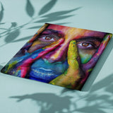 Schilderen op Nummer Vrouw met Verfspetters