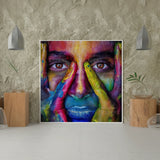 Schilderen op Nummer Vrouw met Verfspetters