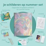 Schilderen op Nummer Wolf