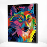 Schilderen op Nummer Wolf