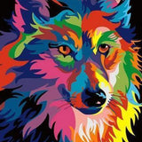 Schilderen op Nummer Wolf