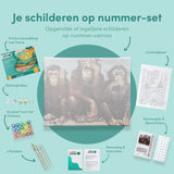 Schilderen op nummer 3 Apen