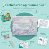 Schilderen op nummer 6 Dolfijnen