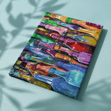 Schilderen op nummer Abstracte Flessen