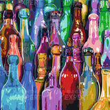 Schilderen op nummer Abstracte Flessen