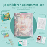 Schilderen op nummer Abstracte Vrouw