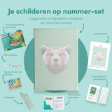Schilderen op nummer Beer Polygon