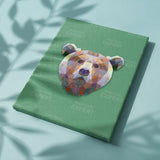 Schilderen op nummer Beer Polygon