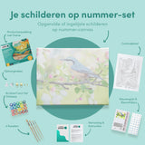 Schilderen op nummer Blauw Vogeltje