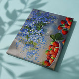 Schilderen op nummer Bloemen met Aardbei