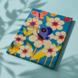 Schilderen op nummer Bloemetjes met Vlinder