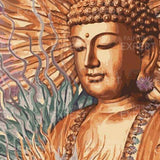 Schilderen op nummer Boeddha Bruintinten