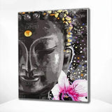 Schilderen op nummer Boeddha met Bloem