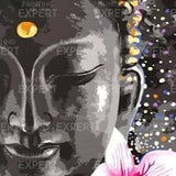 Schilderen op nummer Boeddha met Bloem
