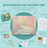 Schilderen op nummer Bos met Beekje