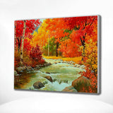 Schilderen op nummer Bos met Beekje