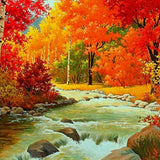 Schilderen op nummer Bos met Beekje