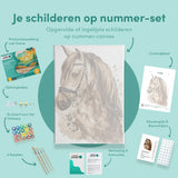 Schilderen op nummer Bruin Paard