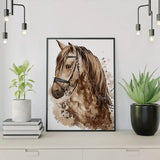 Schilderen op nummer Bruin Paard