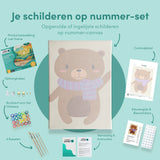 Schilderen op nummer Bruine Beer