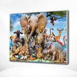 Schilderen op nummer Dieren Safari