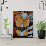 Schilderen op nummer Dikke Dames Toilet