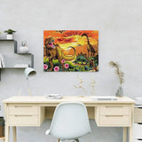 Schilderen op nummer Dinosaurus