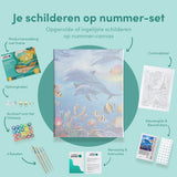 Schilderen op nummer Dolfijnen en Vissen