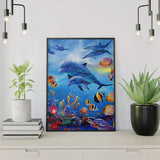 Schilderen op nummer Dolfijnen en Vissen