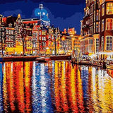 Schilderen op nummer Donkere Stad