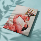 Schilderen op nummer Flamingo met Kroon