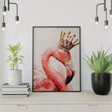 Schilderen op nummer Flamingo met Kroon