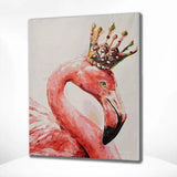 Schilderen op nummer Flamingo met Kroon